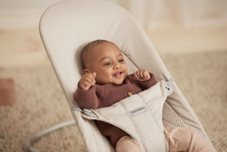 BABYBJORN - leżaczek BLISS WOVEN/JERSEY Tri Fabric, Jasny Beż