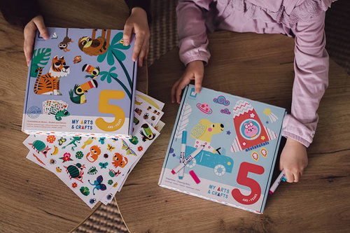 Zestaw kreatywny Naklejki i ozdoby My arts & crafts 5+, Janod
