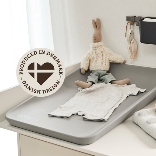 LEANDER - mata do przewijania MATTY™, pearl grey