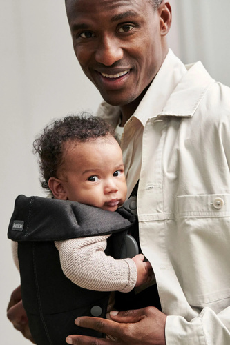BABYBJORN MINI Woven – nosidełko, Czarny