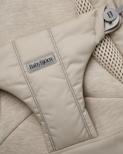 BABYBJORN - leżaczek BLISS WOVEN/JERSEY Tri Fabric, Piaskowoszary