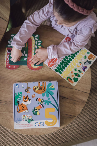Zestaw kreatywny Naklejki i ozdoby My arts & crafts 5+, Janod