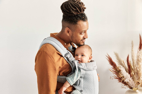 BABYBJORN - nosidełko Harmony 3D Mesh, Srebrny