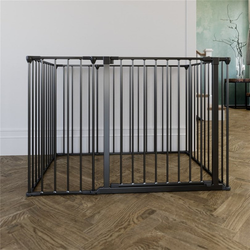 DogSpace - Max Multi - kojec dla psa z furtką, czarny (70x102cm)
