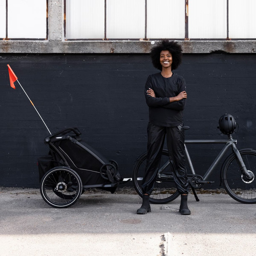 Przyczepka rowerowa dla dziecka, podwójna - Thule Chariot Sport 2 G3 - Black