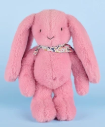 DOUDOU ET COMPAGNIE - pluszowy królik Lapin Fleurette cm, różowy grenadine