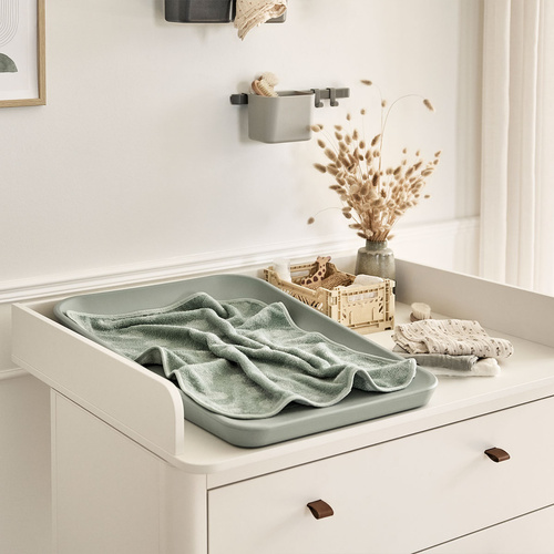 LEANDER - mata do przewijania MATTY™, sage green