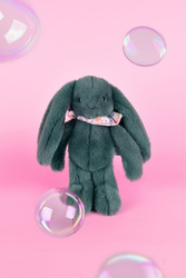 DOUDOU ET COMPAGNIE - pluszowy królik Lapin Fleurette, 25 cm, zielony eukaliptusowy