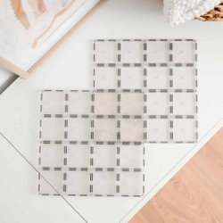 CONNETIX - Klocki magnetyczne Clear Base Plate Pack - 2 el.