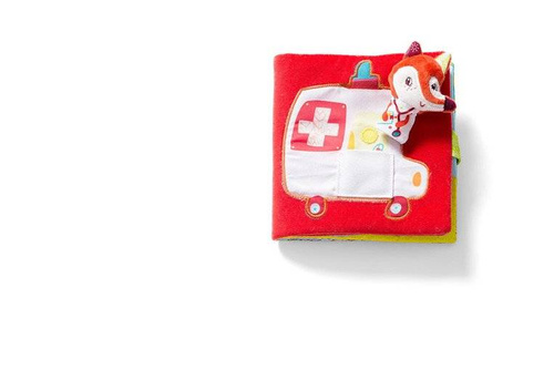 LILLIPUTIENS - Książeczka z mini-pacynką wielofunkcyjna Doktor Alice Lisiczka Alice 6 m+