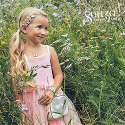 Souza! - Kostium sukienka i skrzydła elf wróżka Rosyanne 3-4 lat