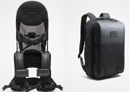 MiniMeis - nosidełko G5 +  plecak -  Black Premium - ZESTAW