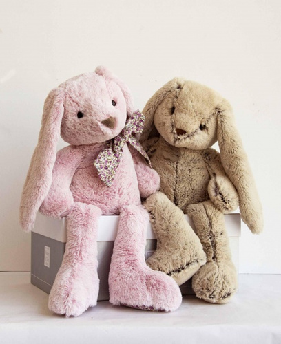 HISTOIRE D'OURS - pluszowy królik, 40 cm, beżowy