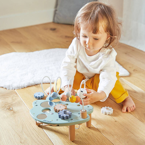 Janod - Wielofunkcyjny stolik edukacyjny Liść Sweet Cocoon 18m+