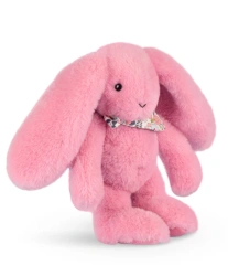 DOUDOU ET COMPAGNIE - pluszowy królik Lapin Fleurette, 25 cm, różowy grenadine