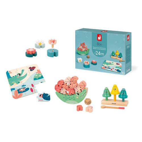 Janod - Zestaw zabawek edukacyjnych Box 24 m-cy