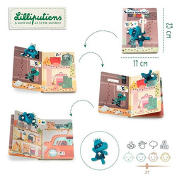 LILLIPUTIENS - Książeczka przygodowa z mini-przytulanką kartonowa „Marius superbohater” 2+