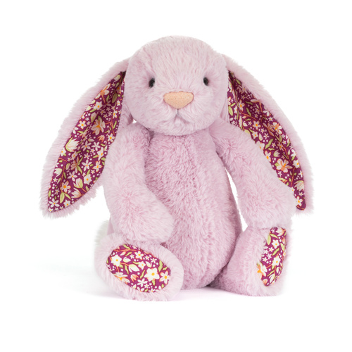 Jellycat - Króliczek LUX Liliowy z Kwiecistymi Uszami 31 cm