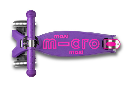 MICRO - hulajnoga trójkołowa Maxi Deluxe LED, purple
