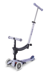 MICRO - hulajnoga-huśtawka Mini Deluxe Rock&Go LED, lavender mist