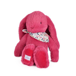 DOUDOU ET COMPAGNIE - pluszowy królik Lapin Fleurette, 35 cm, fuksja
