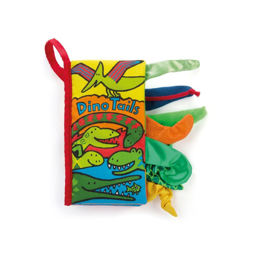 Jellycat - Książeczka Sensoryczna dla Dzieci „Dino Tails”